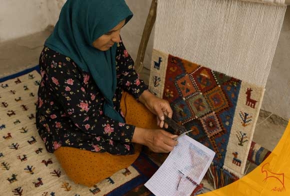 آموزش گبه بافی