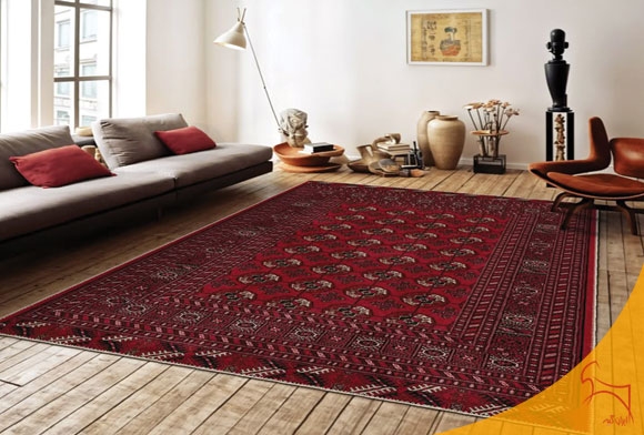 چگونه فرش قرمز لاکی با مبل ست کنیم