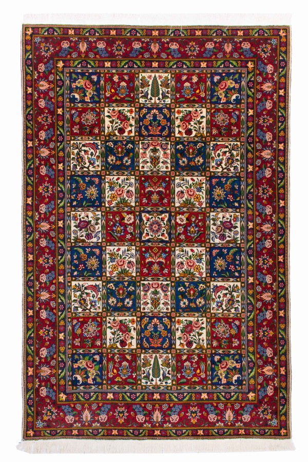 فرش دستباف بختیاری خشتی کد 1410 (328 در 209)