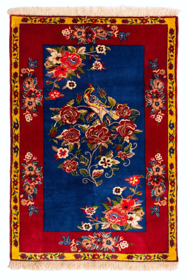 فرش دستباف بختیاری نقش ارغوان ذرع نیم کد 1487 (160 در 108)