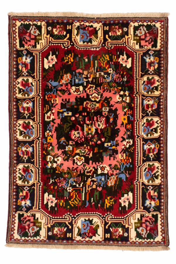 فرش دستباف فرادنبه طرح شرابه یک و نیم متری کد 1492