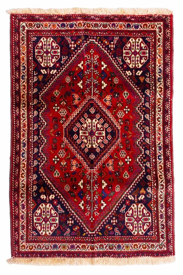 فرش دستباف قشقایی حوضی کد 1488 (153 در 102)