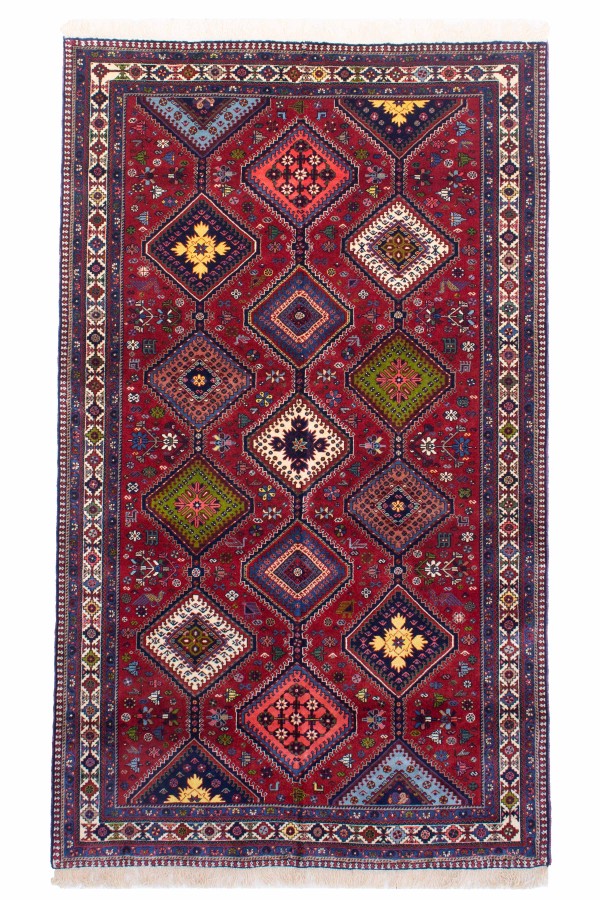 فرش دستباف قشقایی یلمه اعلا چهار متری کد 1425 (256 در 152)