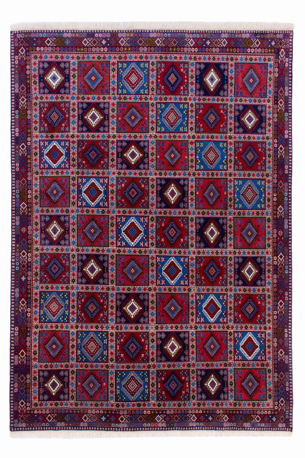 فرش دستباف قشقایی یلمه خشتی شش متری کد 1496