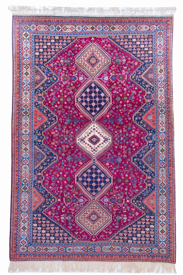 فرش دستباف قشقایی یلمه شش متری کد 1430 (313 در 210)