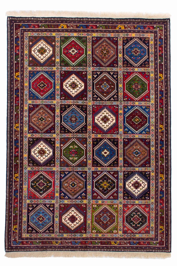 فرش دستباف یلمه شش متری خشتی کد 1326 (294 در 207)
