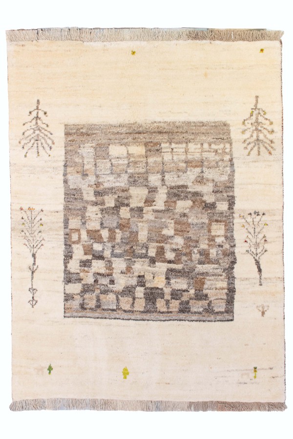 گبه دستباف قشقایی انتزاعی سه متری کد 2039 (191 در 145)