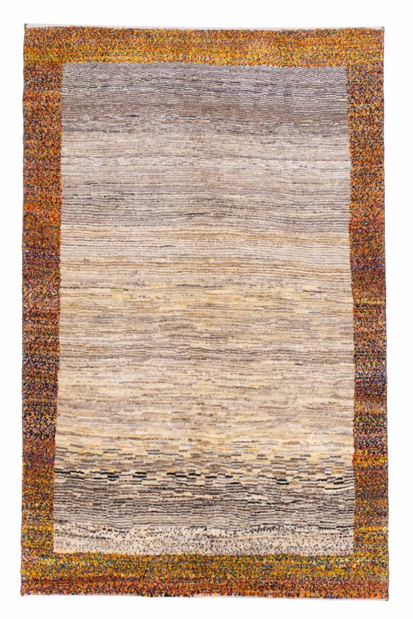 گبه دستباف قشقایی دو متری حاشیه فلفل نمکی کد 2695