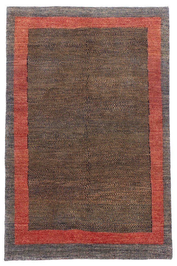 گبه دستباف قشقایی دو متری فلفل نمکی ریزباف کد 2655